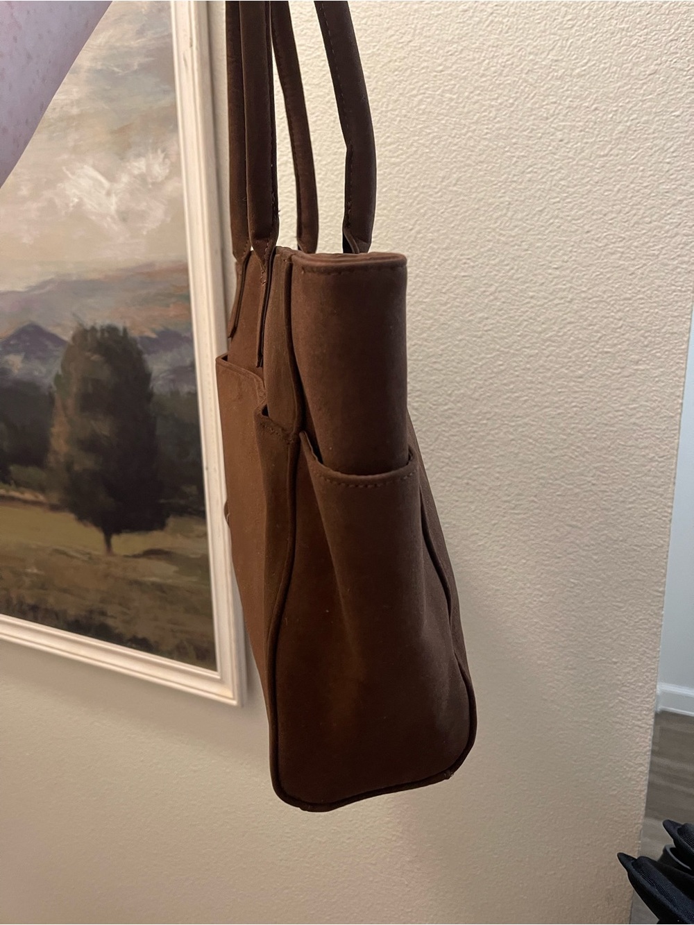 Mali + Lili Faux Suede Tote Bag - Picture 5 of 7